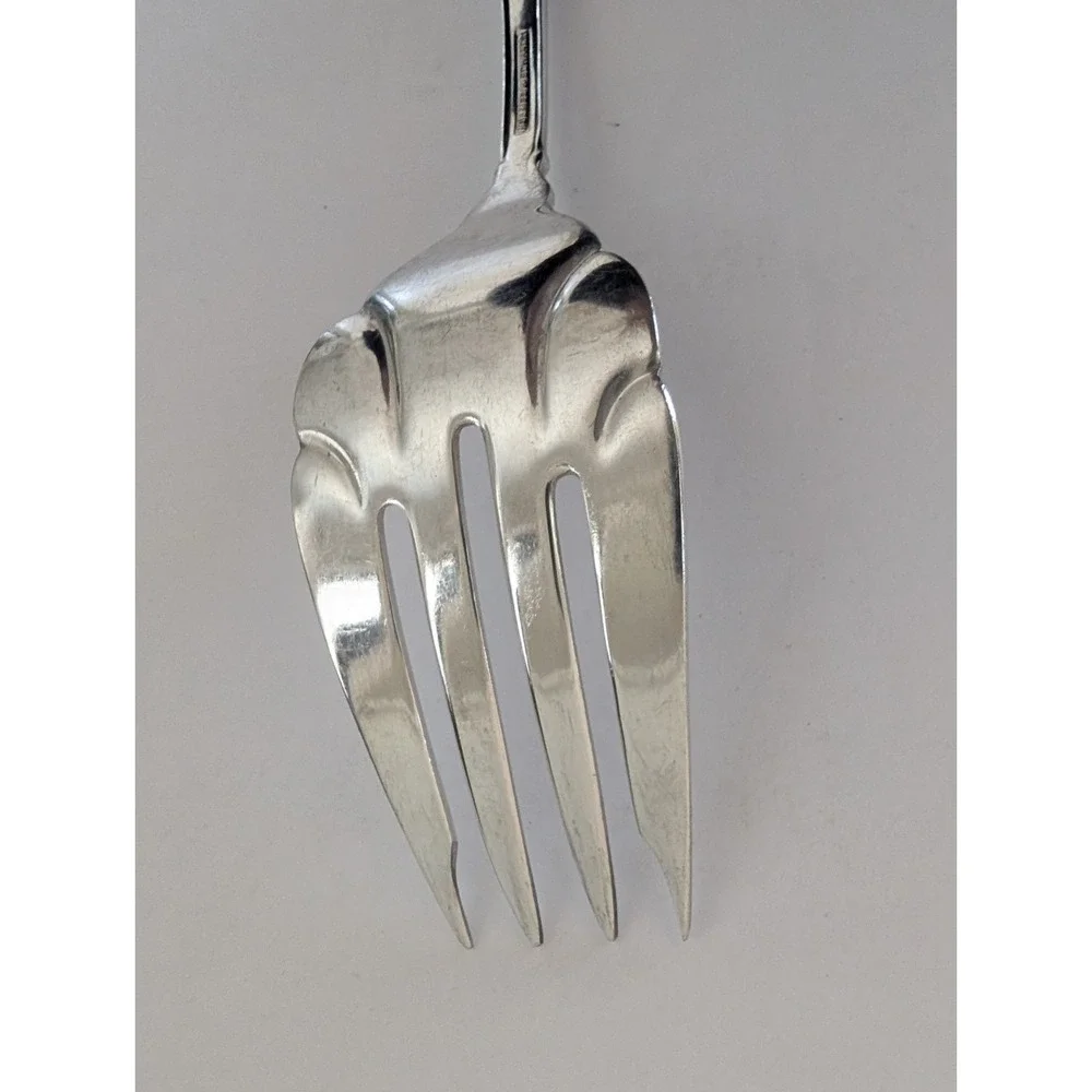 International Silver Holmes & Edwards Silver Fashion Large Serving Fork 8.75